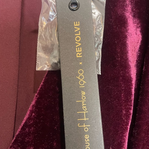 House of Harlow 1960 x Revolve Chandra Blouse in Wine - Picture 8 of 9